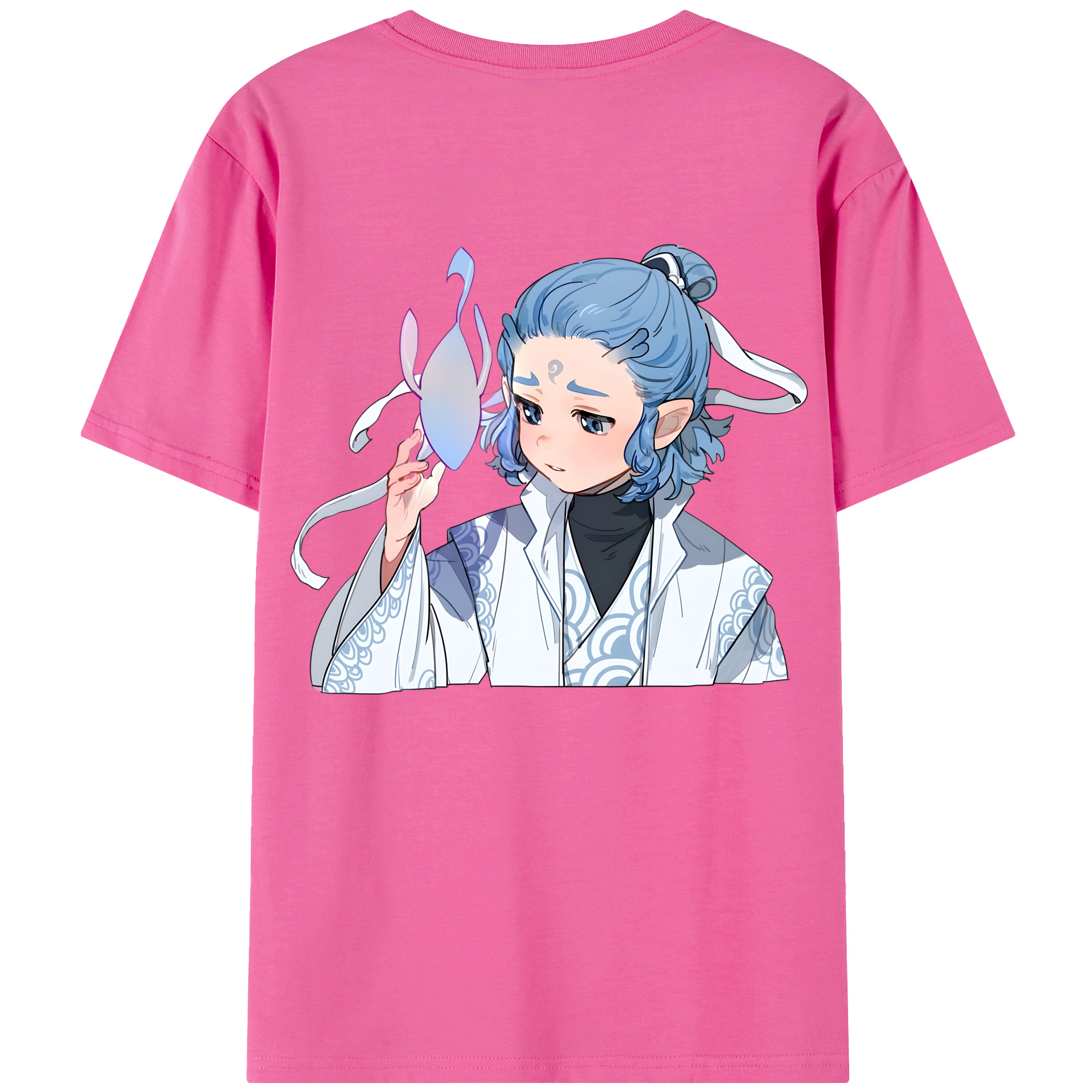 （画像用） Ne Zha 2 ナタ 魔童の大暴れ レディース半袖Tシャツ(バックプリント)